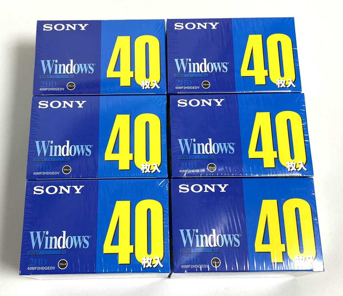 ★新品未開封/240枚★ SONY ソニー 3.5型 2HD フロッピーディスク 40MF2HDGEDV DOS/Vフォーマット済み Windows floppy disk FD I240510