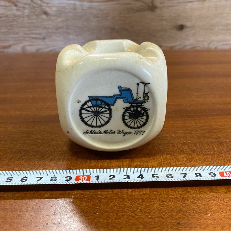 灰皿　陶器　レトロ　アンティーク　自転車　ビンテージ　オシャレ