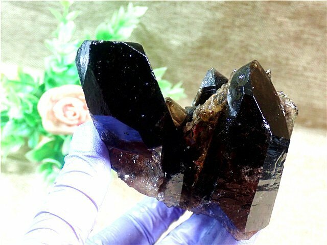 AAA級【魔除け】◆天然モリオン(黒水晶）クラスター179C6-34C90D