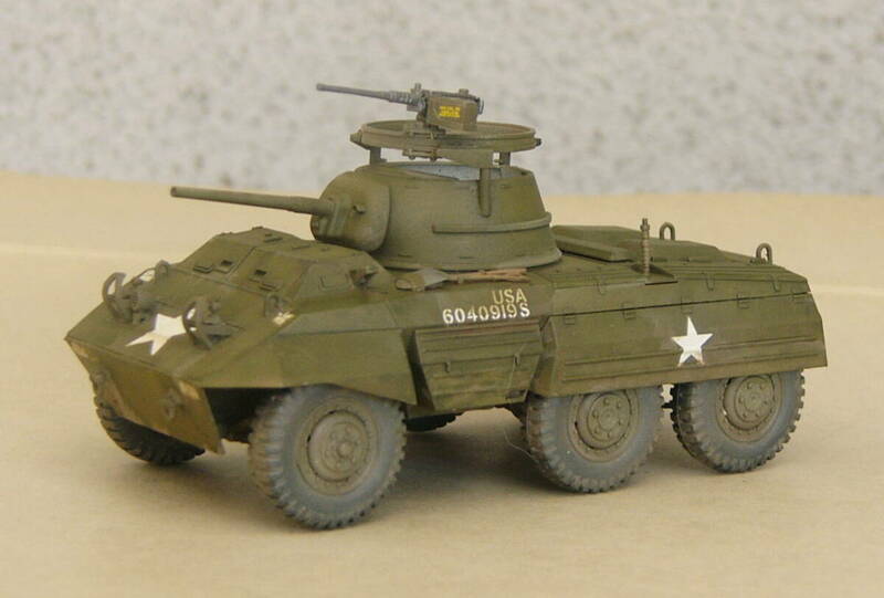製作完成品■タミヤ　1/48　アメリカ　軽装甲車　M8グレイハウンド