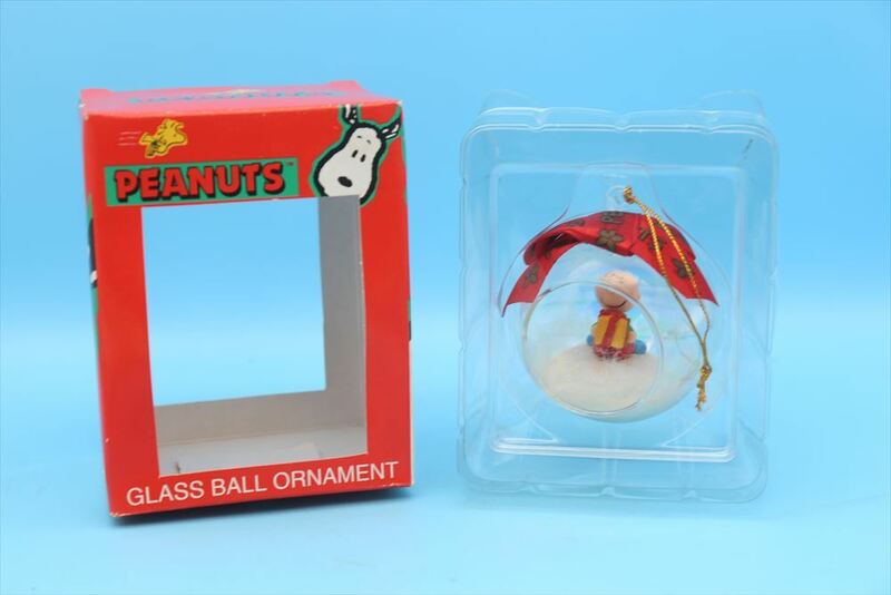 Kurt S Adler Peanuts Snoopy Glass Ball Ornament/ガラス ボール オーナメント/チャーリーブラウン/ピーナッツ/スヌーピー/181045741