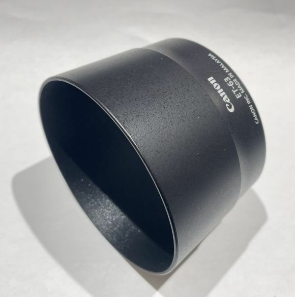 【美品 即決】Canon 純正フード ET-63 (EF-S 55-250mm F4-5.6 IS STM用) /genuine lens hood