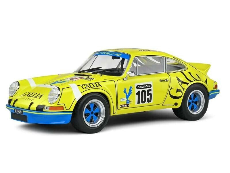 【ソリド】 1/18 ポルシェ 911 RSR 1973 #105 (イエロー) [S1801118]★未開封新品！