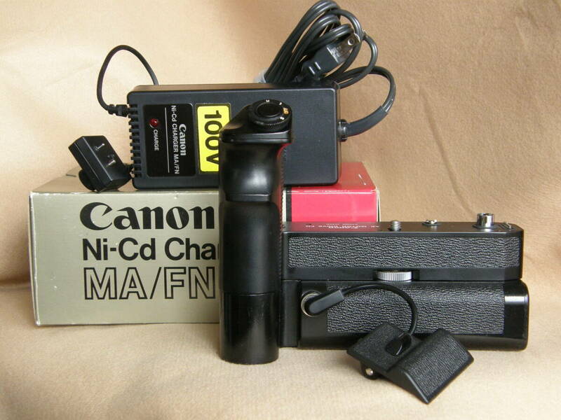 キャノン　Canon　New　F-1用　モータードライブ　FN　＋HIGH　POWER　Ni-Cd　PACK　FN他