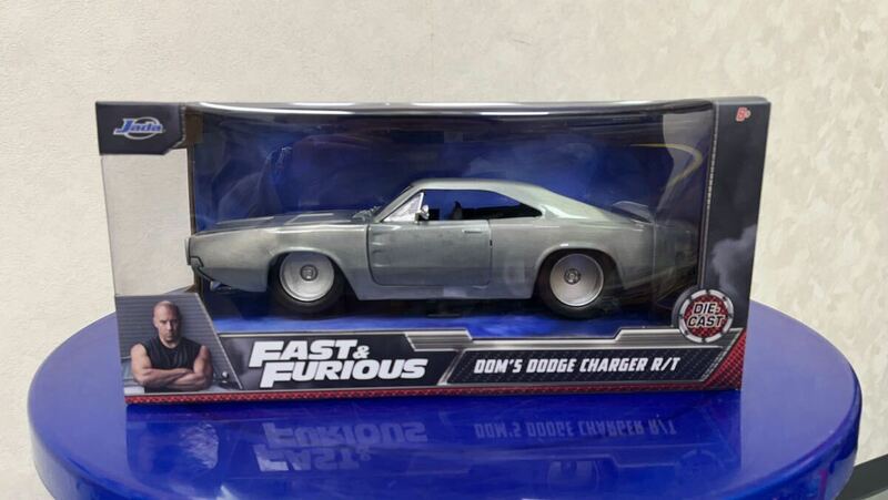 新品 1/24 Jada toys FAST&FURIOUS ワイルドスピード　 DOM's DODGE CHARGER ベアメタル w25×H 11×D13