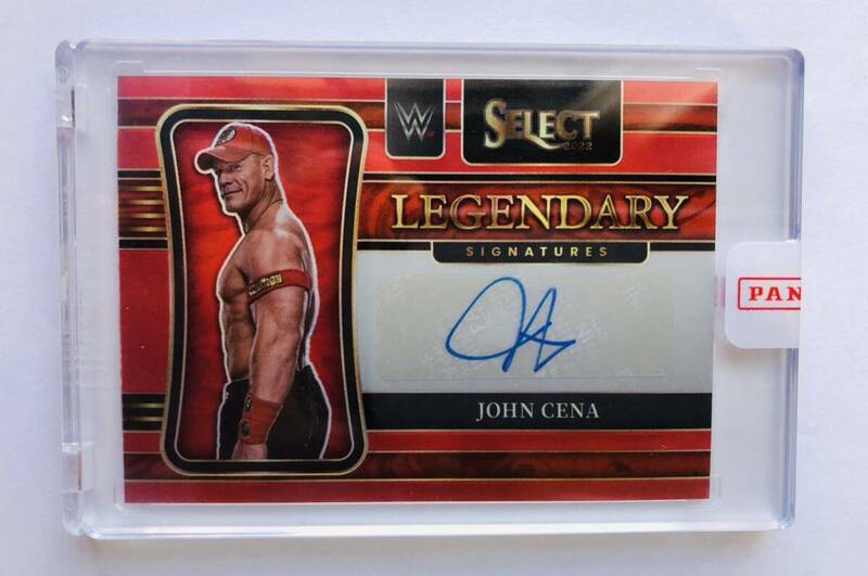 ジョン・シナ　直筆サイン　カード　９９枚限定　2022 Panini Select WWE John Cena 　おまけ 登録済レデンプションカード