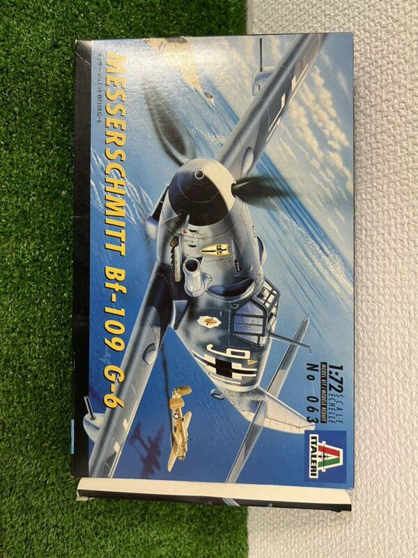 イタレリ ITALERI　1/72　ドイツ戦闘機 メッサーシュミット Bf-109 G-6　MESSERSCHMITT　NO,63　未組立　中古現状　棚6