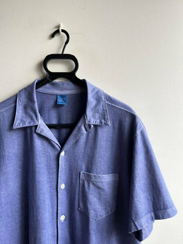 【美品】Good On 半袖シャツ オープンシャツ メンズ M ブルー 青 ピグメントダイ 日本製 グッド オン