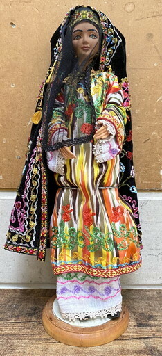 【サ-4-44】100 民族衣装 人形 民芸品 エキゾチック 中東 ワールド ドール ジプシー アンティーク 現状品