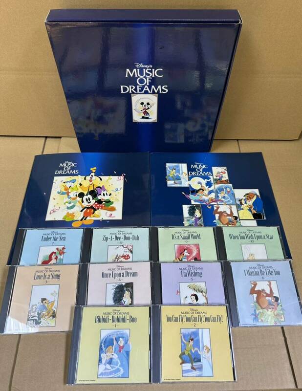 【た-5-82】80 1円スタート Disney's MUSIC OF DREAMS CD 10枚セット BOX ディズニー ミュージック・オブ・ドリーム 中古品