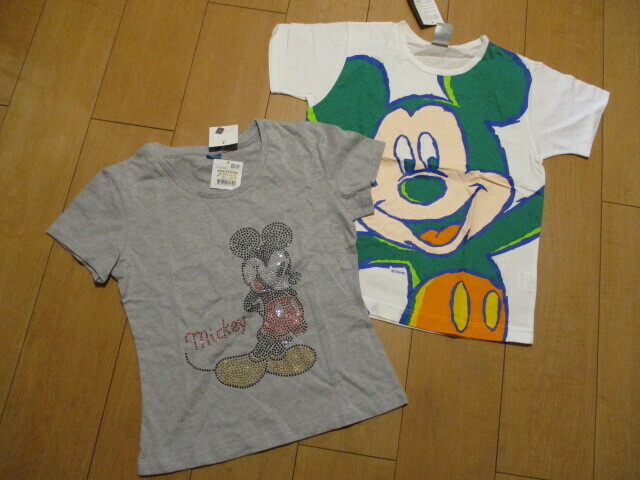 May30-I　Tシャツ2枚　MICKEY UNLIMITED ミッキーTシャツ・ミッキーTシャツ（グレー）