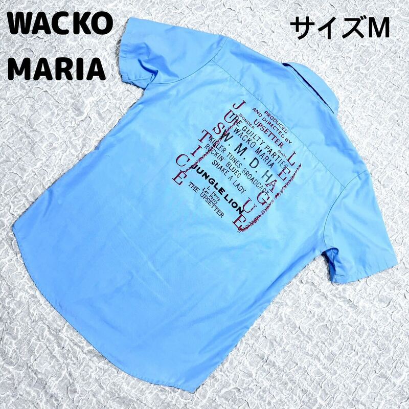 美品　WACKO MARIA ワコマリア　半袖シャツ　刺繍ワッペン　サイズM