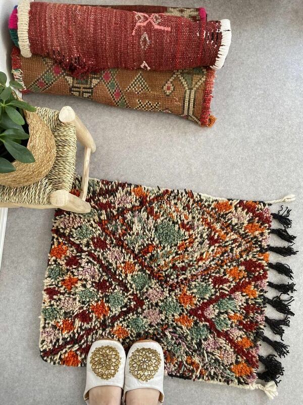 ブジャドラグ　ヴィンテージ　モロッコ　ラグ　絨毯　カーペット　マット