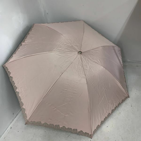 LANVIN ランバン 折りたたみ傘 折傘 雨具 傘 晴雨兼用 日傘 ピンク