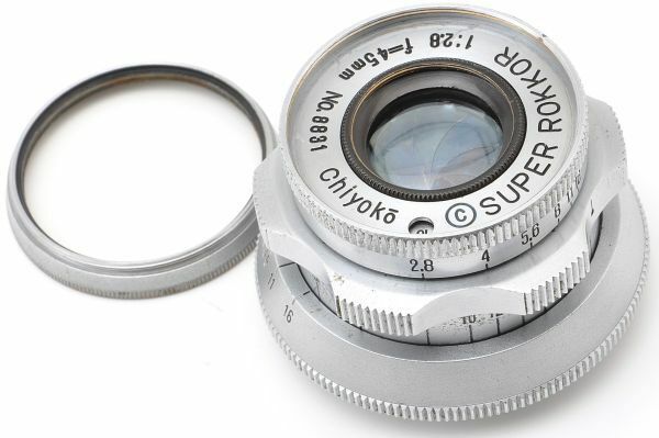 Chiyoko SUPER ROKKOR 45mm F2.8 Lマウント L39 フィルター 千代田光学 スーパー ロッコール 45/2.8 日本製 Leica ライカ Leitz ライツ 4.5