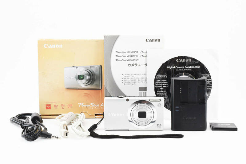 ★極上品★Canon キヤノン PowerShot A2400 IS コンパクトデジタルカメラ デジカメ コンデジ　#1094L089