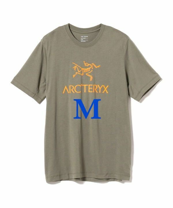 【新品】ARC'TERYX Arc' Word Logo Tee アークテリクス アークワードロゴ カーキ