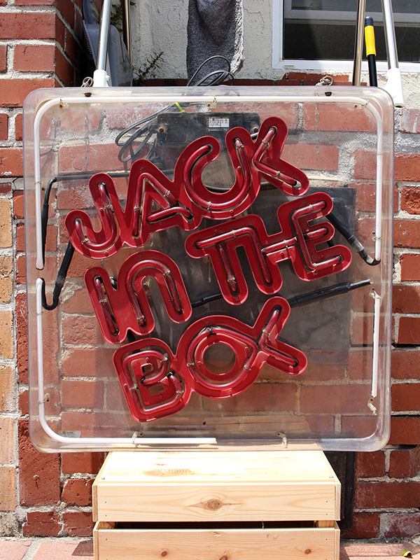 ジャックインザボックス★海外★Jack In The Box★ネオンサイン★看板★1980年代★ビンテージ★ダメージあり