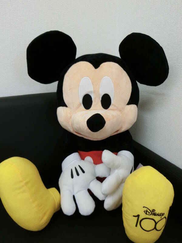 1円～ Disney ミッキーマウス 100th 超超BIG DXぬいぐるみ サイズ約55cm