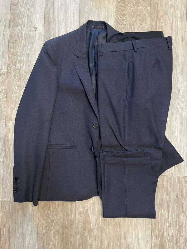 CoSTUME NATIONALネイビサイズ Lスーツ セットアップ イタリア製 国内正規品 高級紳士服 シングル ジャケットノータックパンツ スラックス