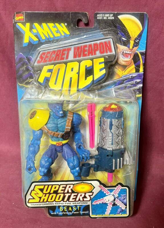 '97 TOYBIZ『X-MEN SECRET WEAPON FORCE』SUPER SHOOTERS BEAST ビースト アクションフィギュア Xメン MARVEL