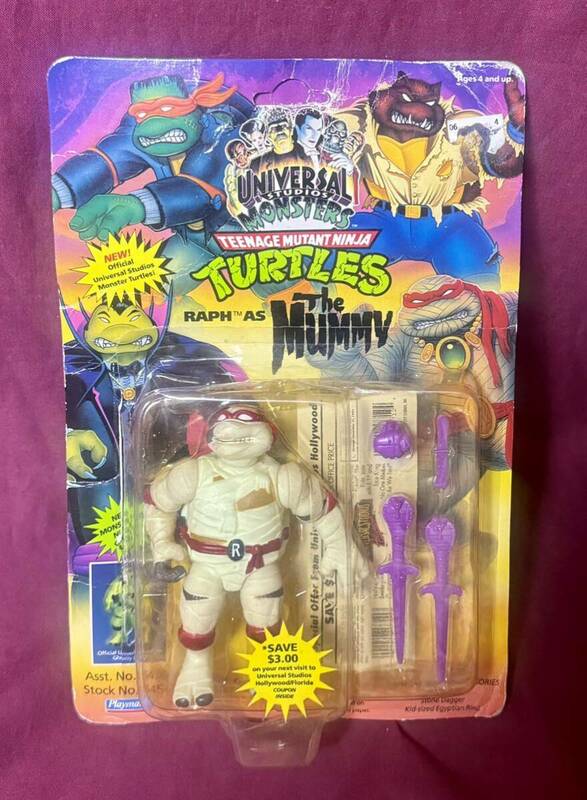 '93 Playmates 『ミュータント・タートルズ』ミイラ男 ラファエロ TEENAGE MUTANT NINJA TURTLES UNIVERSAL MONSTERS RAPH AS The MUMMY