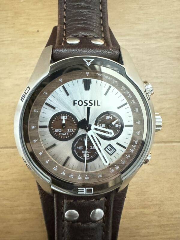 1円から　フォッシル FOSSIL CH-2565 腕時計　現状渡し