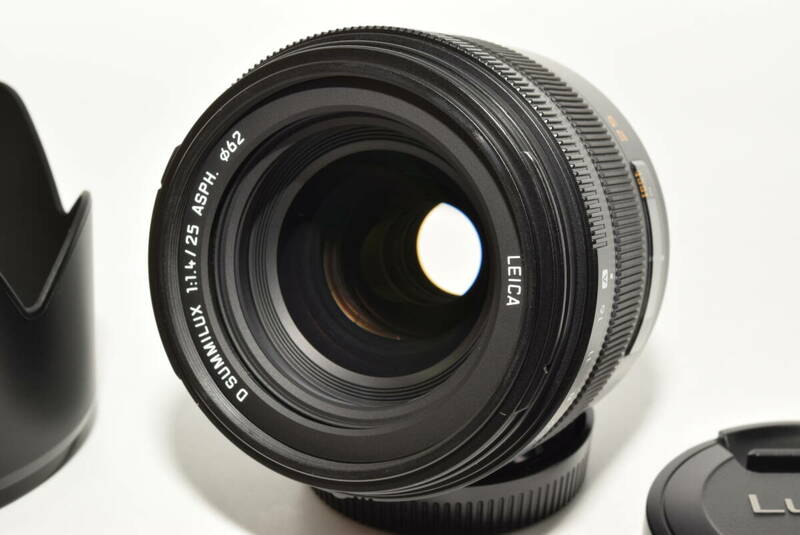 【激レア極上品】パナソニック 単焦点レンズ フォーサーズ用 ライカ D SUMMILUX 25mm/F1.4 ASPH. L-X025　#7066