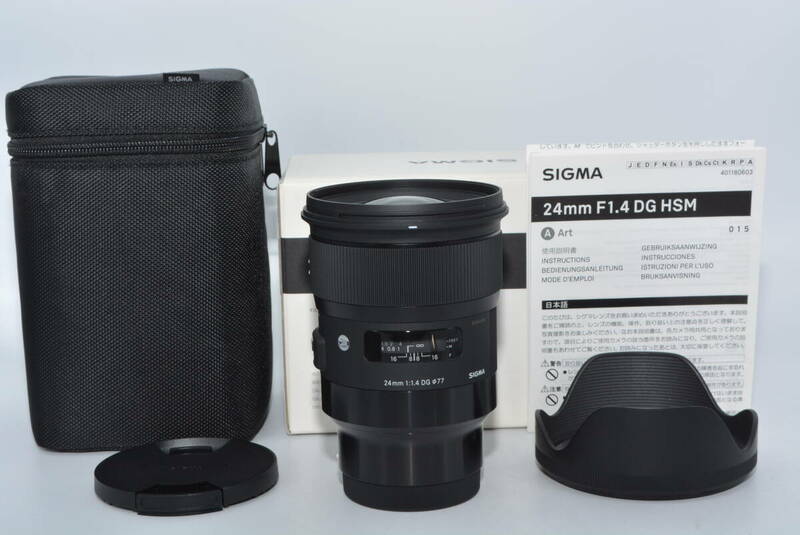 【特上品】 SIGMA 単焦点広角レンズ 24mm F1.4 DG HSM | Art A015 SONY-Eマウント用 #7100