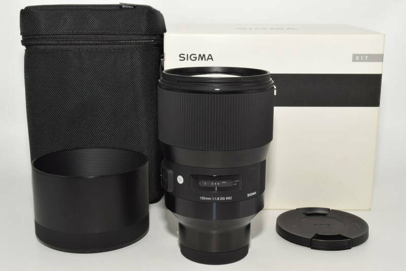 【極上品】 シグマ(Sigma) SIGMA 135mm F1.8 DG HSM | Art A017 SONY-Eマウント用 ミラーレス(フルサイズ)専用　#7108
