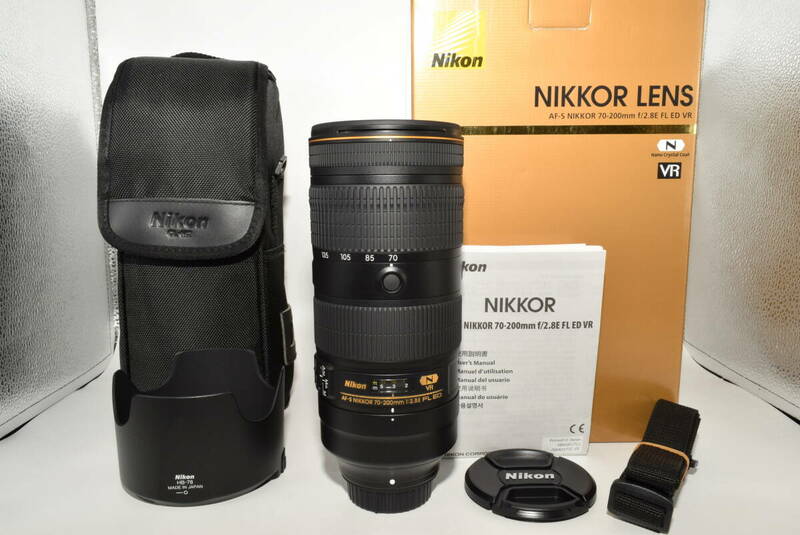 【特上品】 Nikon 望遠ズームレンズ AF-S NIKKOR 70-200mm f/2.8E FL ED VR フルサイズ対応　#7109