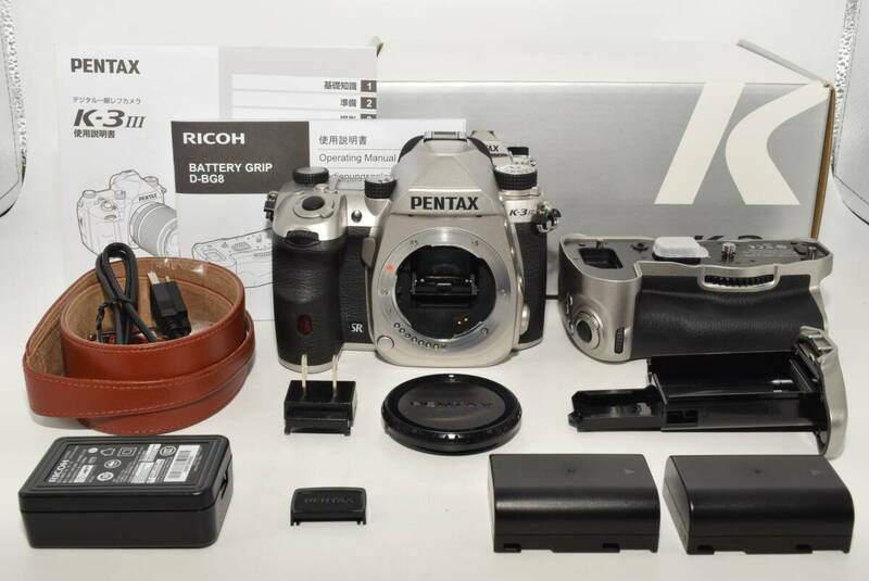 【美品】 PENTAX K-3 Mark III Silver Premium Kit シルバー 全世界限定1,000台 APS-Cデジタル一眼レフカメラ　#7142