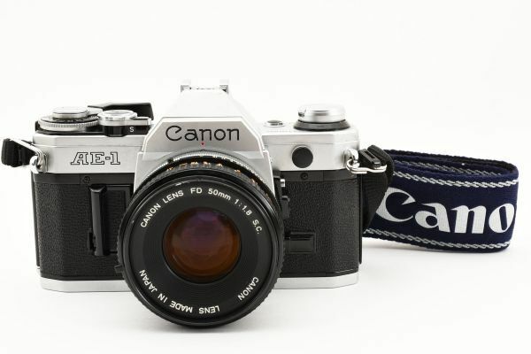 #3155 キャノン Canon AE-1 FD 50mm F1.8 一眼レフ フィルムカメラ [動作確認済]