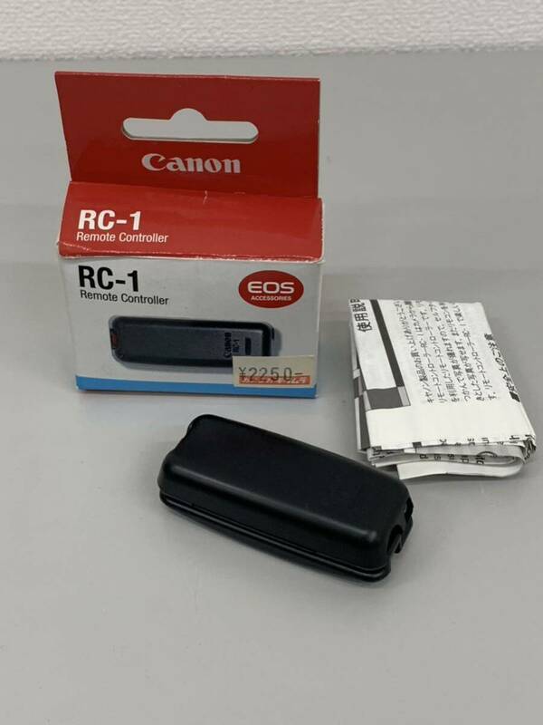 ワイヤレスリモコン レリーズ Canon RC-1 使用説明書付 リモートコントローラー カメラ 用 EOS 一眼レフ 専用　動作未確認　6873-1