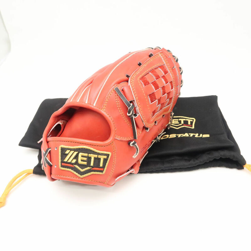 美品 ZETT ゼット BRGB30566 プロステイタス 遊撃手・二塁手用グローブ 内野手用 遊撃手・二塁手 メンズ HY937