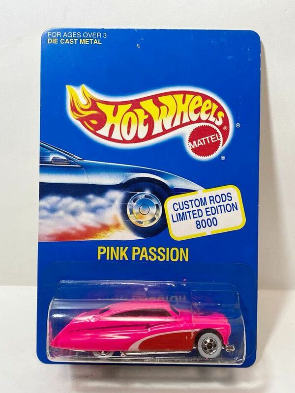 ホットウィール 1/64 CUSTOM RODS LIMITED EDITION 8000 PINK PASSION ピンクパッション　パッション　MERC マーキュリー