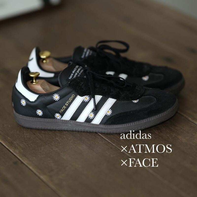 adidas × ATMOS × FACE SAMBA サンバ 30cm アディダス×アトモス×フェイス 22AW 黒 スニーカー ブラック コラボ