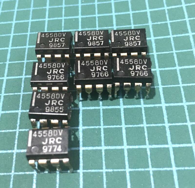 70s ビンテージ 中古 JRC NJM4558DV 縦線 艶あり 4558 ローノイズ選別品