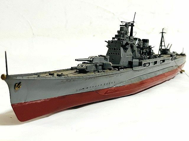 当時物 モーターライズ プラモデル 日本戦艦 39.5センチ