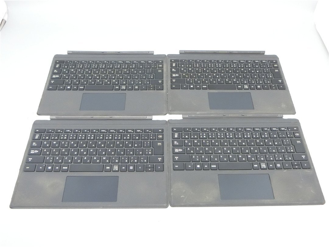 中古動作品　Microsoft Surface Pro 純正キーボード タイプカバー Model:1725 　4枚まとめ売り　送料無料