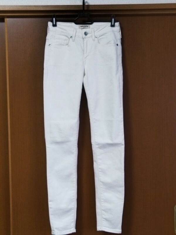 LEVI'S MADE＆CRAFTED EMPIRE SKINNY ストレッチ ホワイトデニム スキニー ジーンズ