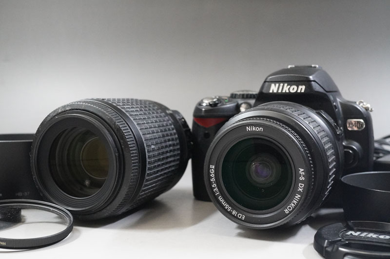 1円~【55】Nikon／ニコン　D40X　／LENDS　AF-S NIKKOR 18-55mm　1:3.5-5.6GⅡED　■LENDS　AF-S NIKKOR 55-200mm 1:4-5.6G ED　