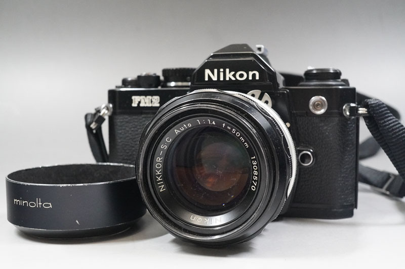 1円~【66】Nikon／ニコン　FM2　／LENDS　MIKKOR-S・C　Auto　1:1.4　f=50mm