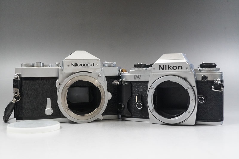1円~【71】Nikon／ニコン　ボディのみ2台まとめ　■Nikon　FG　■Nikkormat　FT　