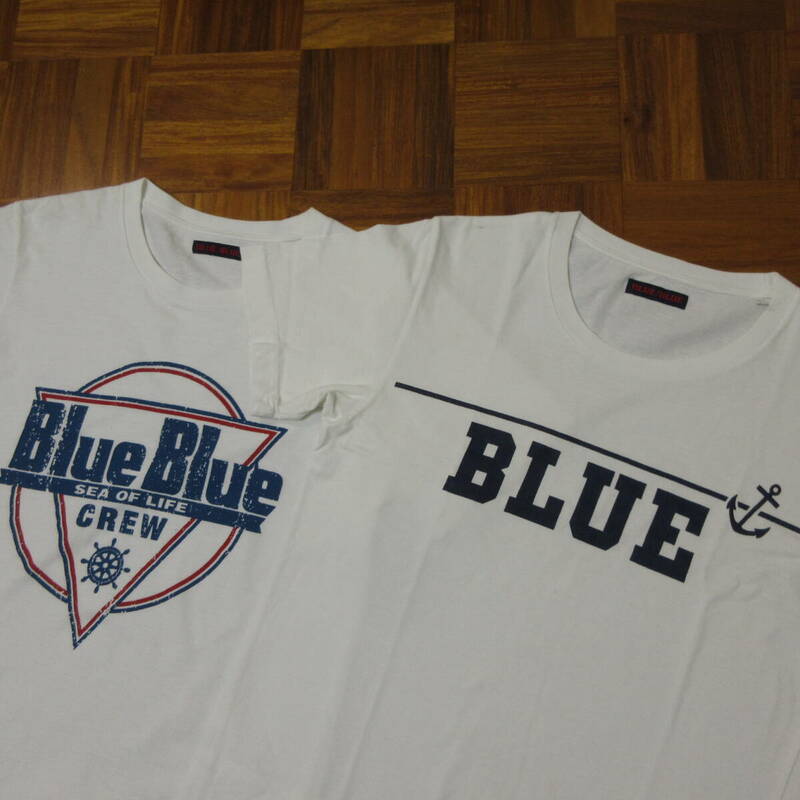 2枚セット！　BLUEBLUE　ブルーブルー　Tシャツ×2　表記サイズ1（S）　聖林公司　ハリウッドランチマーケット　送料230円