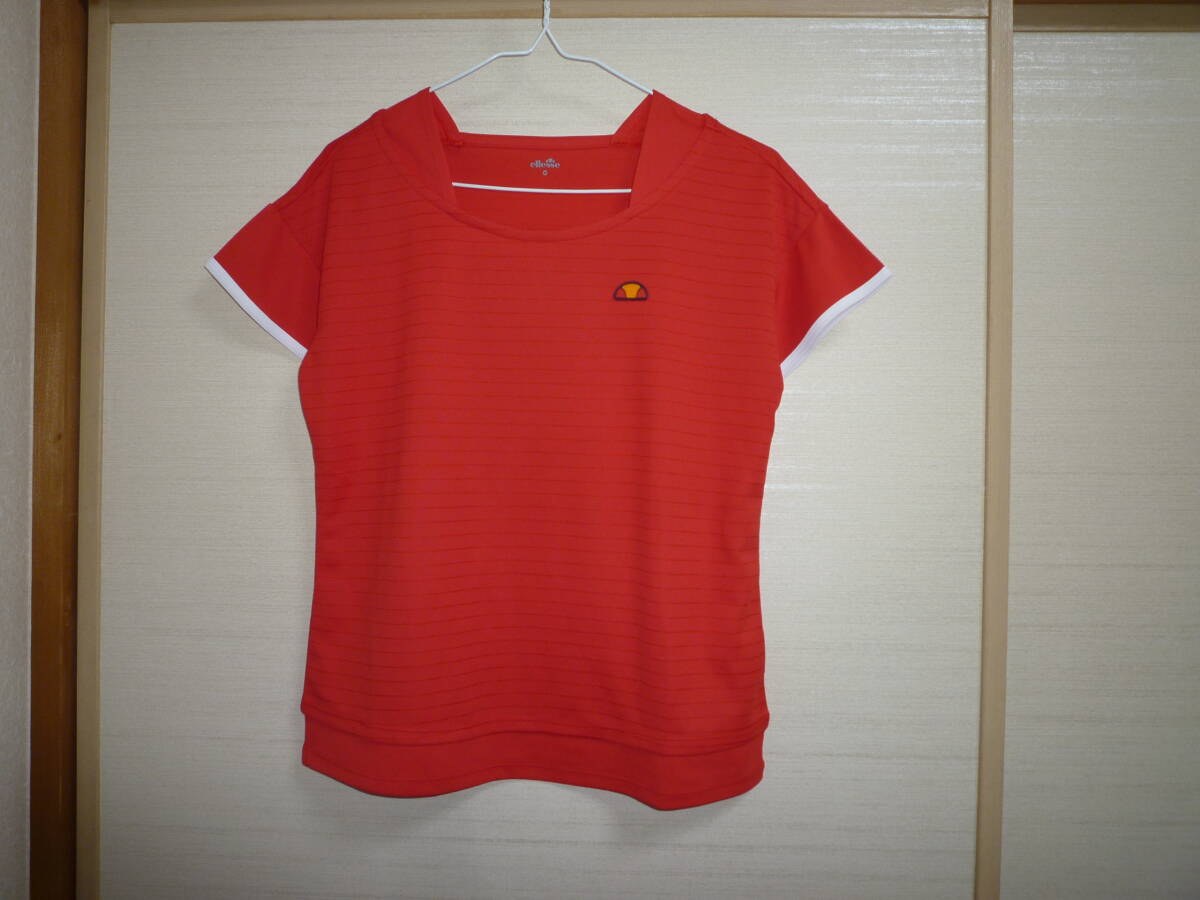 エレッセ ellesse 半袖シャツ 赤 Mサイズ