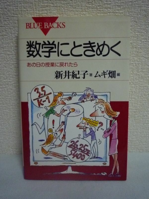 数学にときめく あの日の授業に戻れたら ★ 新井紀子 ムギ畑 ◆ 学校で教えてくれなかった数学の考え方・解き方・着眼点がわかる