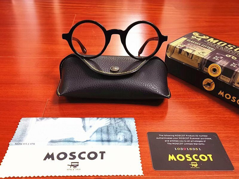 名作モデル☆新品☆ MOSCOT ZOLMAN ゾルマン 丸い眼鏡 メガネフレーム ブラック・ セレブ愛用モデル・黒