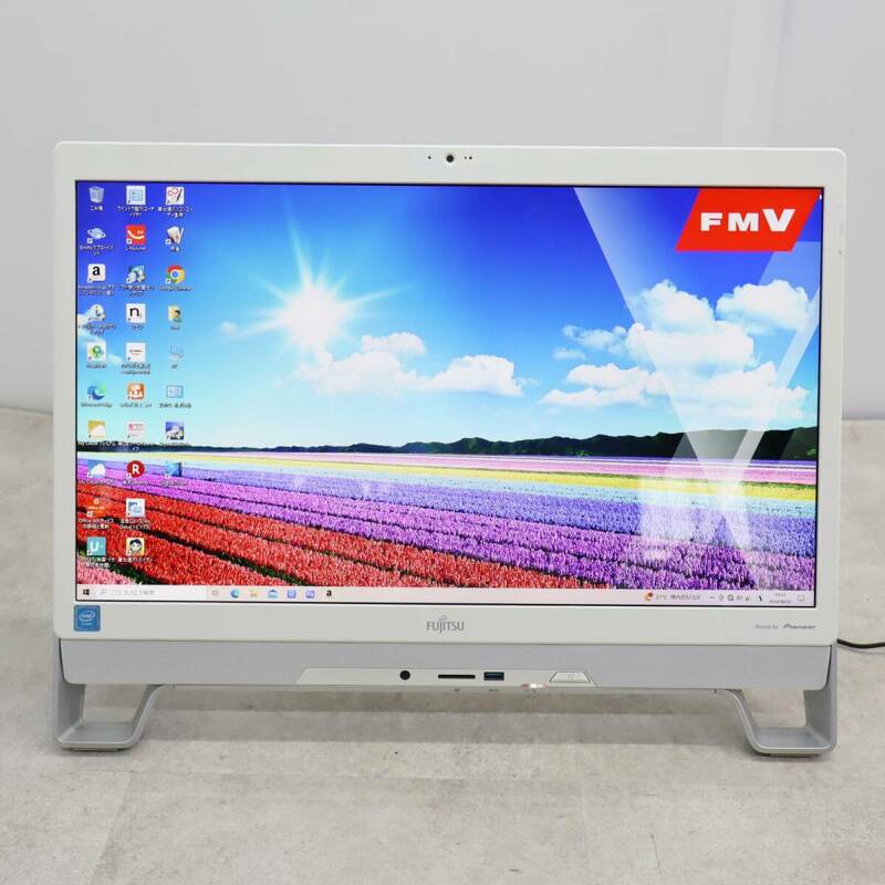 ▲ ｜23インチ モニター一体型 パソコン｜富士通 ESPRIMO FH53/YD ｜Celeron G3900T 地デジ視聴OK リモコンなし HDD1TB 2016年■P3057