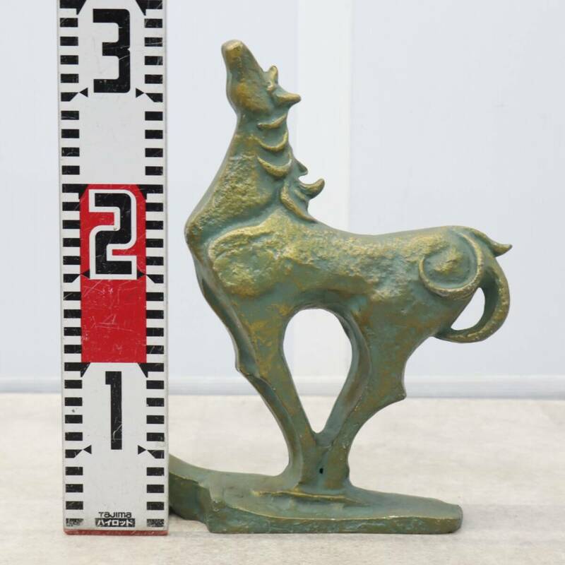 ◆USED品 インテリア 小物｜馬の置物 ディスプレイ アンティーク 美術品｜ ｜高さ 28.5㎝　重量 約2㎏ ■P3899